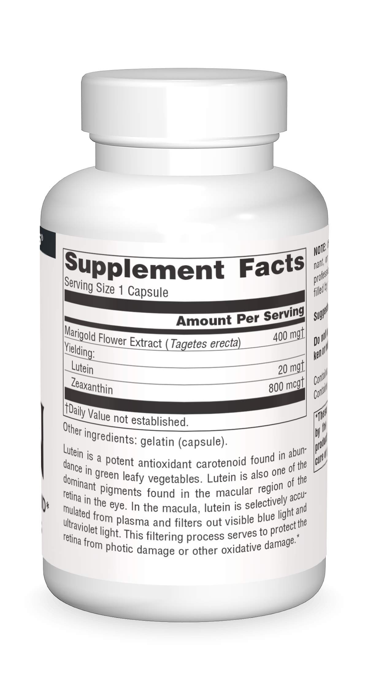 Foto 4 pulgar | Cápsula De Luteína Supplement Source Naturals  20 Mg  120 Unidades - Venta Internacional.