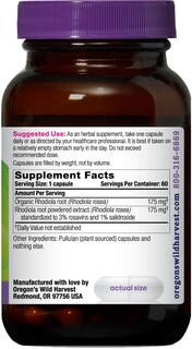 Foto 3 | Suplemento De Rhodiola Wild Harvest De Oregon 60 Cápsulas - Venta Internacional.