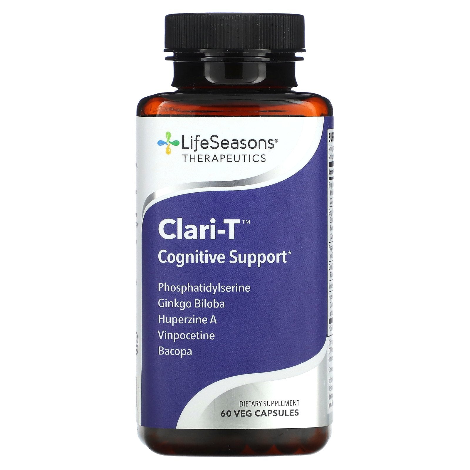 Foto 2 pulgar | Supplement Lifeseasons Clari-t Cognitive Support 60 Cápsulas - Venta Internacional.