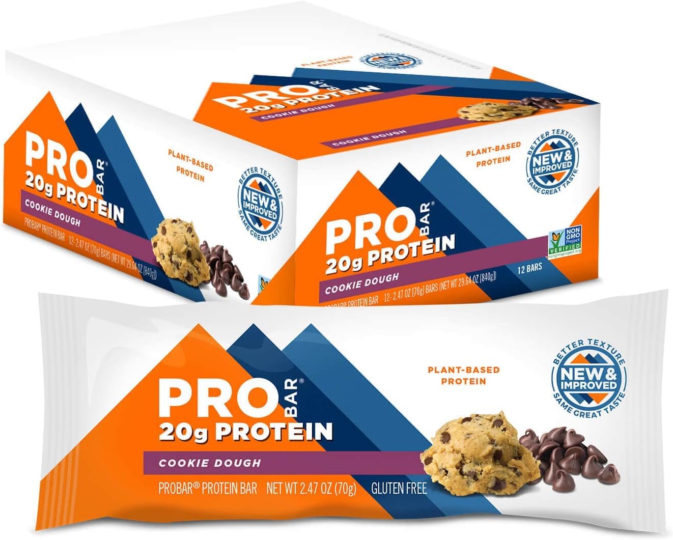 Foto 2 pulgar | Protein Bar Probar Con Sabor A Masa Para Galletas  20 G  De Origen Vegetal  12 Unidades - Venta Internacional.