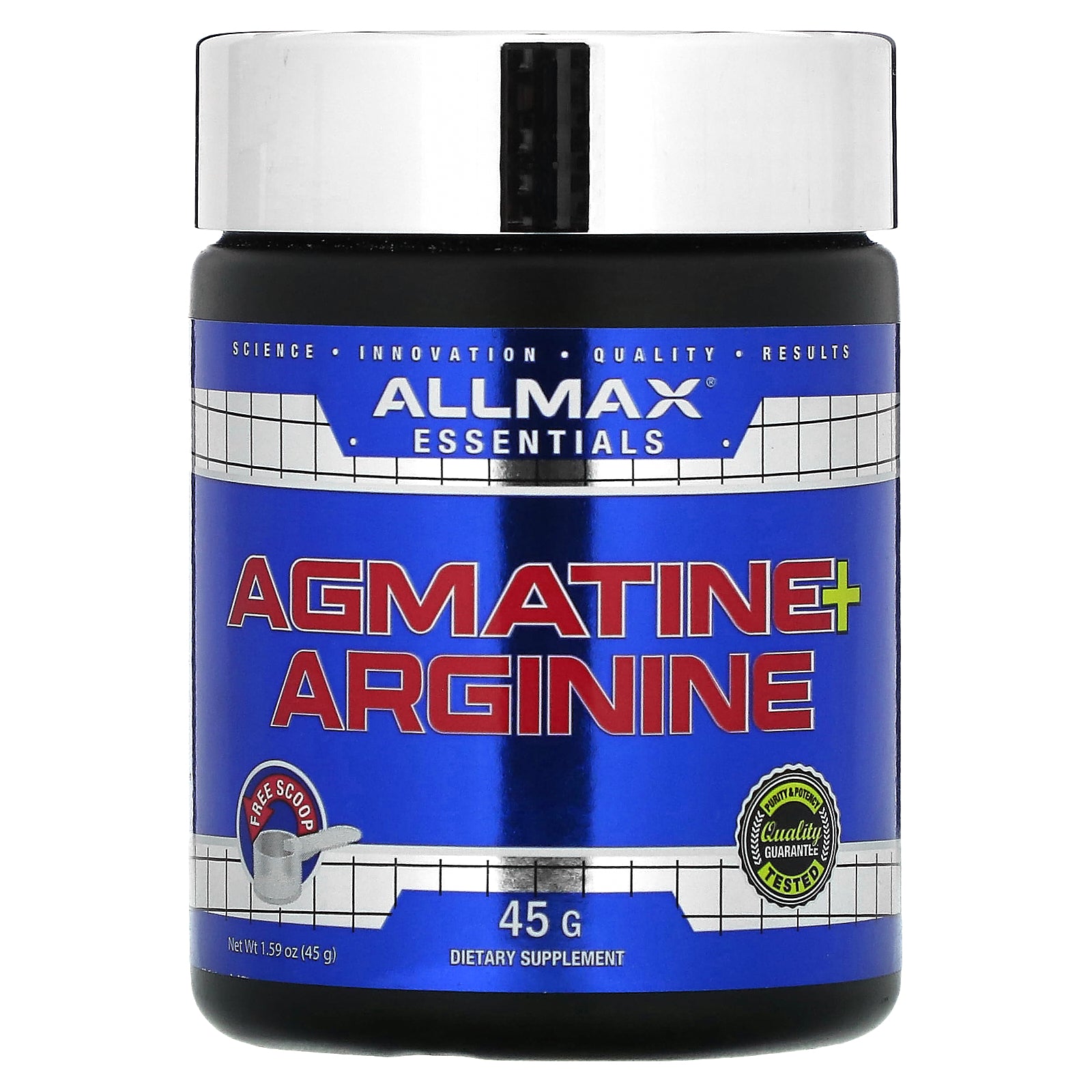Foto 2 pulgar | Suplemento Allmax Essentials Agmatine + Arginina 45 G - Venta Internacional.