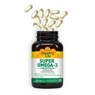 Foto 3 | Suplemento Country Life Super Omega-3 Concentrado 60 Cápsulas Blandas - Venta Internacional.