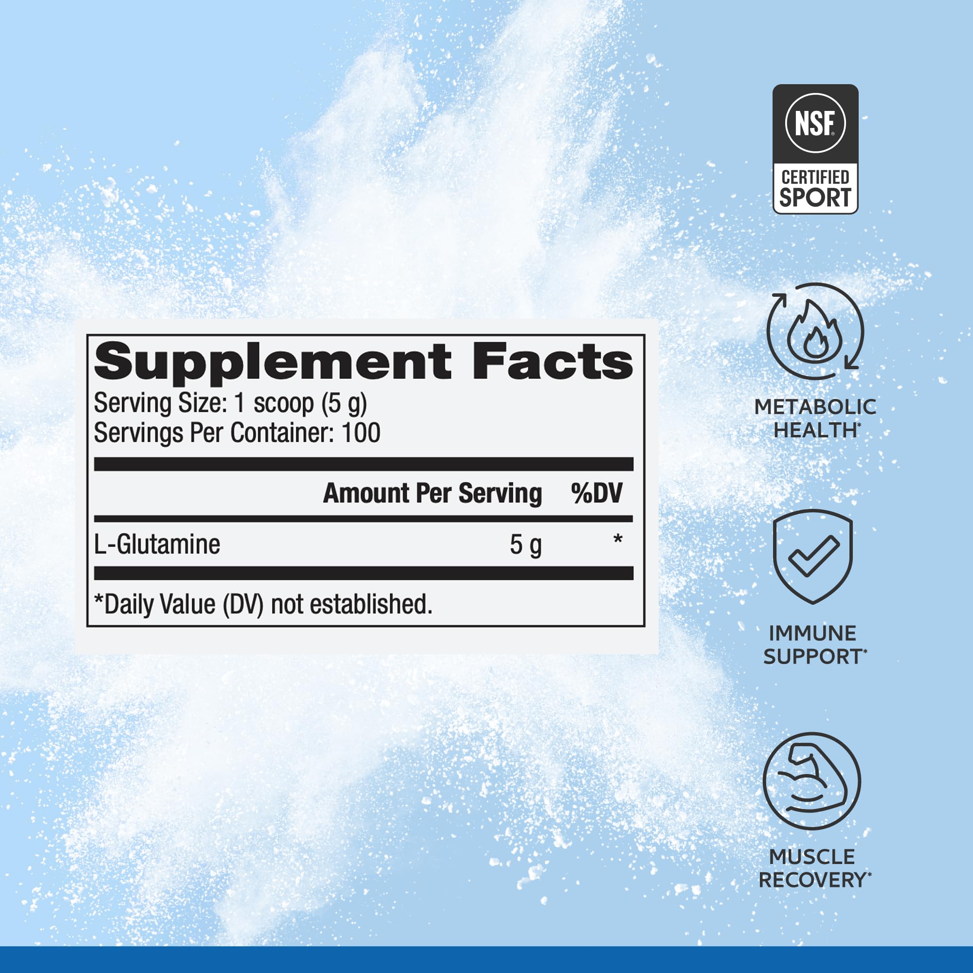 Foto 4 pulgar | Suplemento Dr. Mercola Pure Power L-glutamina  500 G  100 Dosis - Venta Internacional.