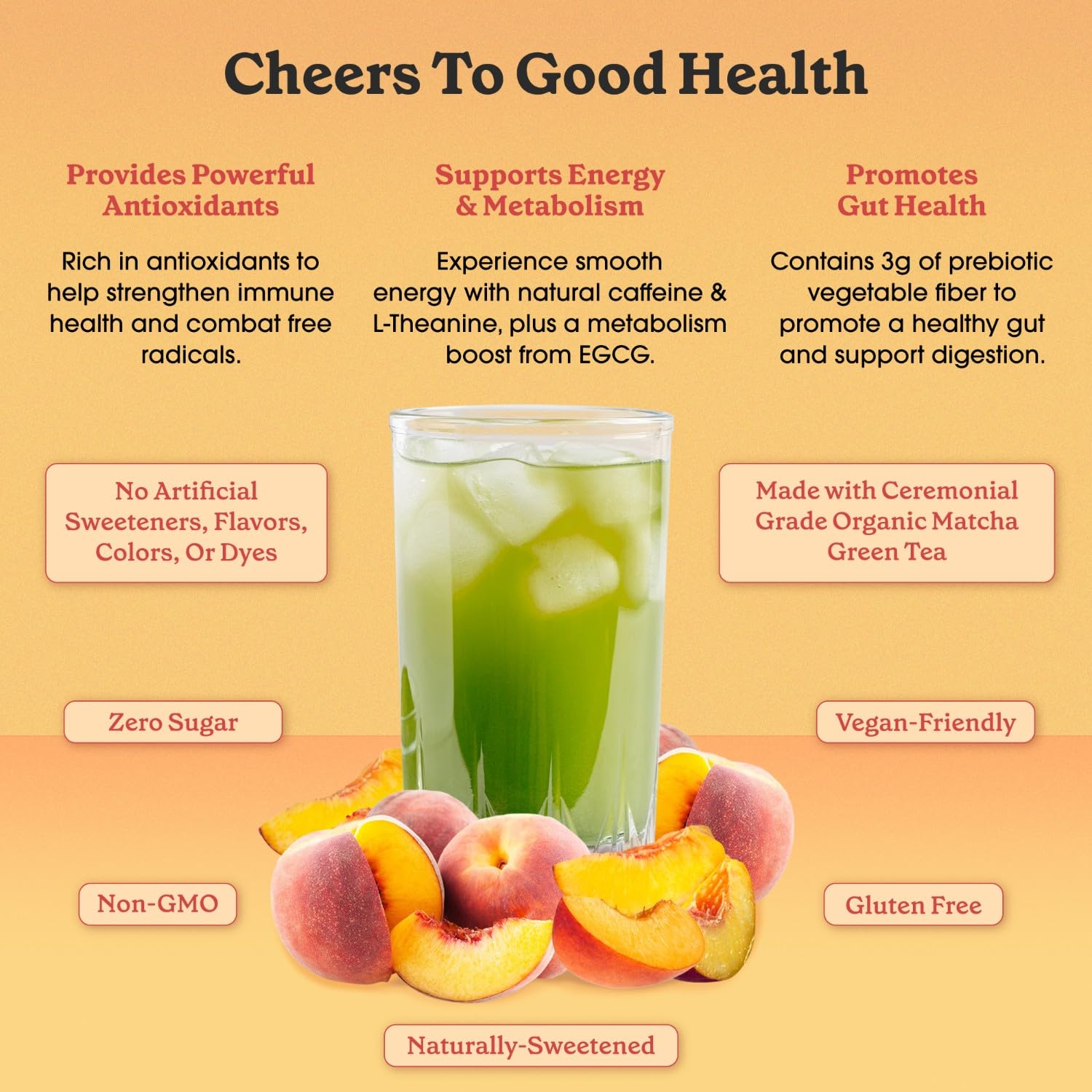 Foto 4 pulgar | Iced Tea Fit & Lean Matcha Amore Peach  Paquetes De 10 Barras - Venta Internacional.