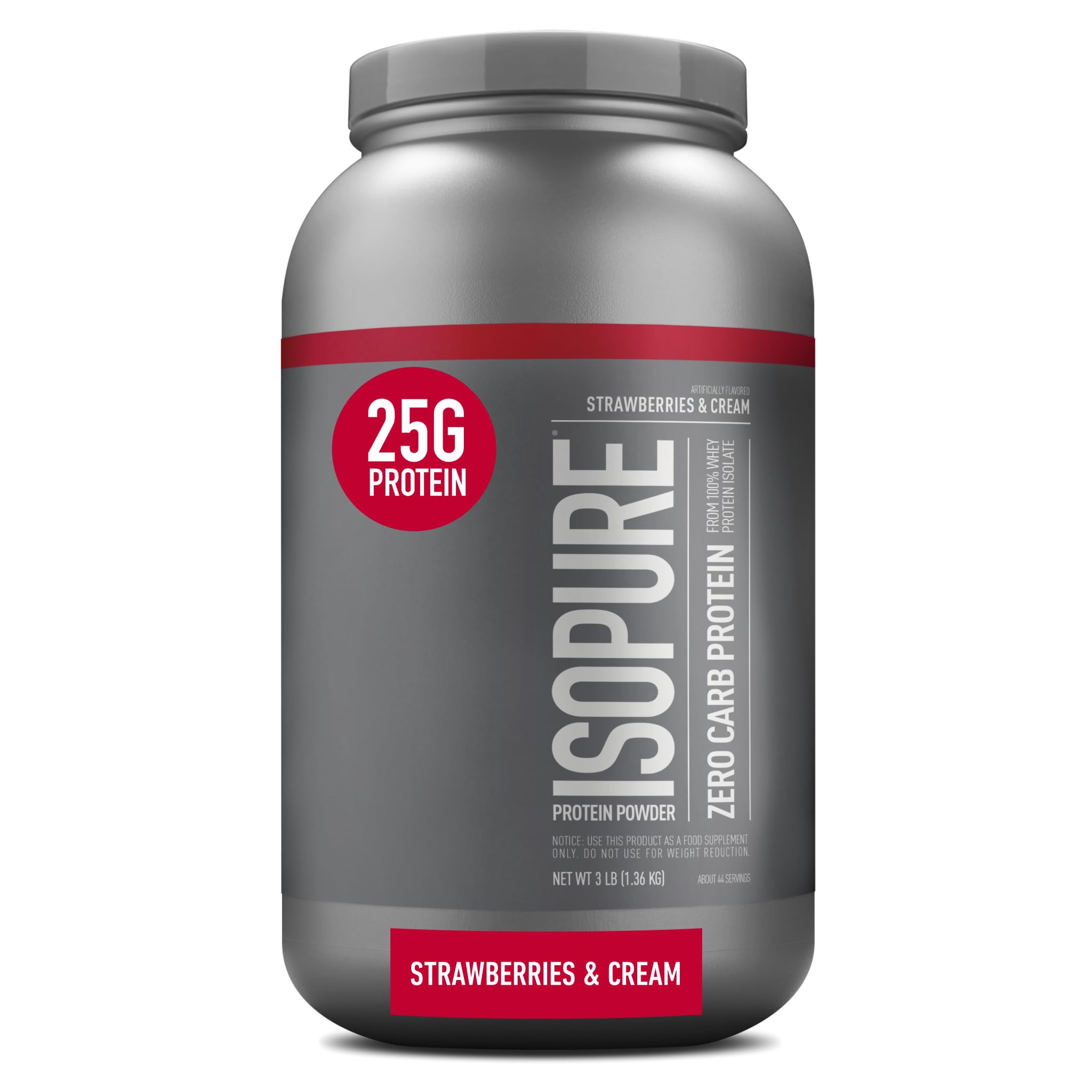 Foto 1 | Proteína En Polvo Isopure Zero Carb Whey Isolate  1 36 Kg  Fresas - Venta Internacional.