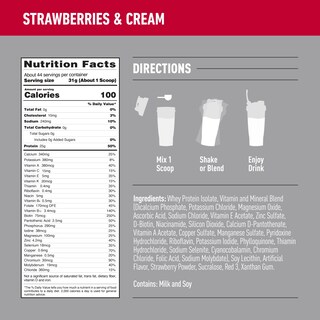 Foto 3 | Proteína En Polvo Isopure Zero Carb Whey Isolate 1 36 Kg Fresas - Venta Internacional.