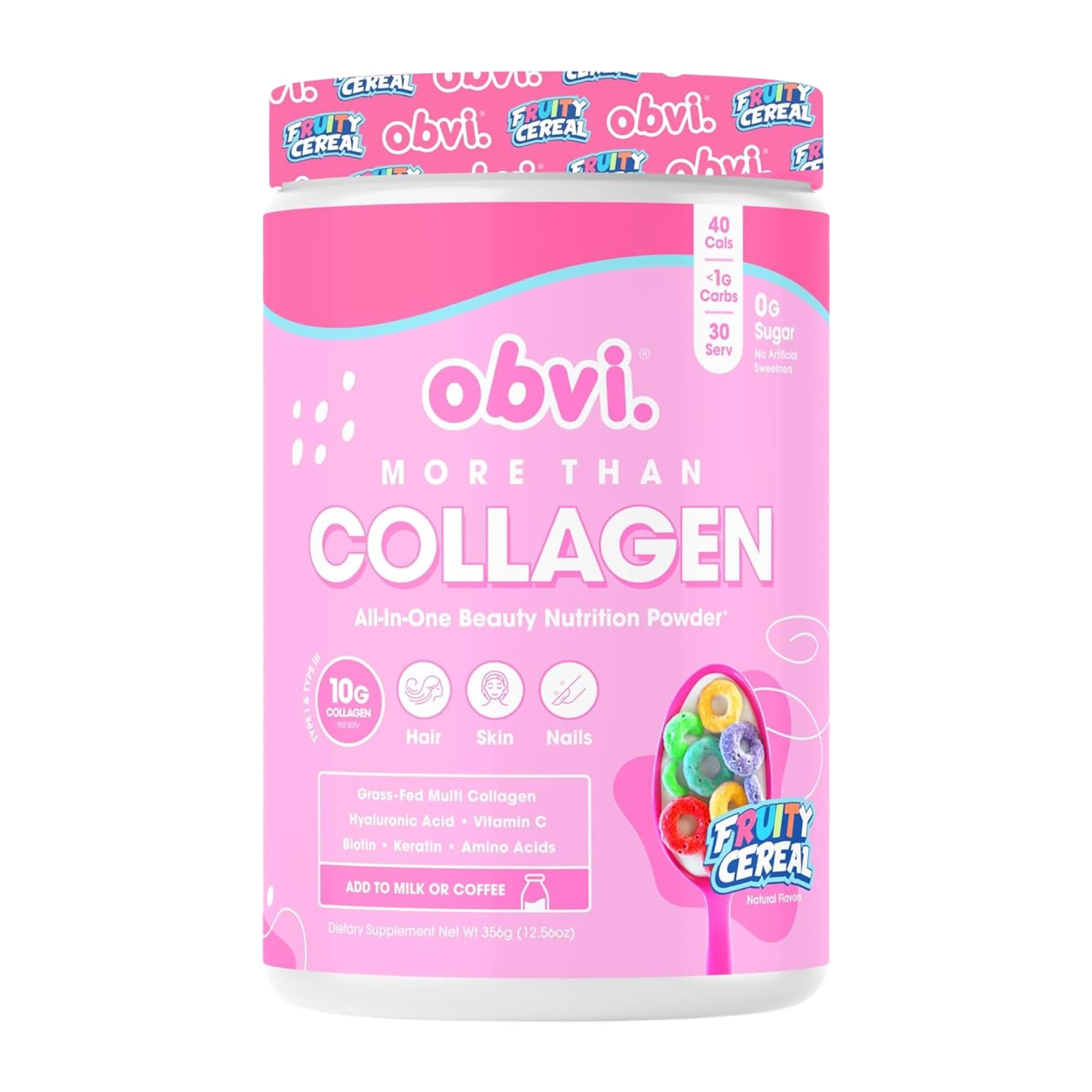 Foto 1 | Colágeno En Polvo Obvi More Than Con Ácido Hialurónico 30 Dosis - Venta Internacional.