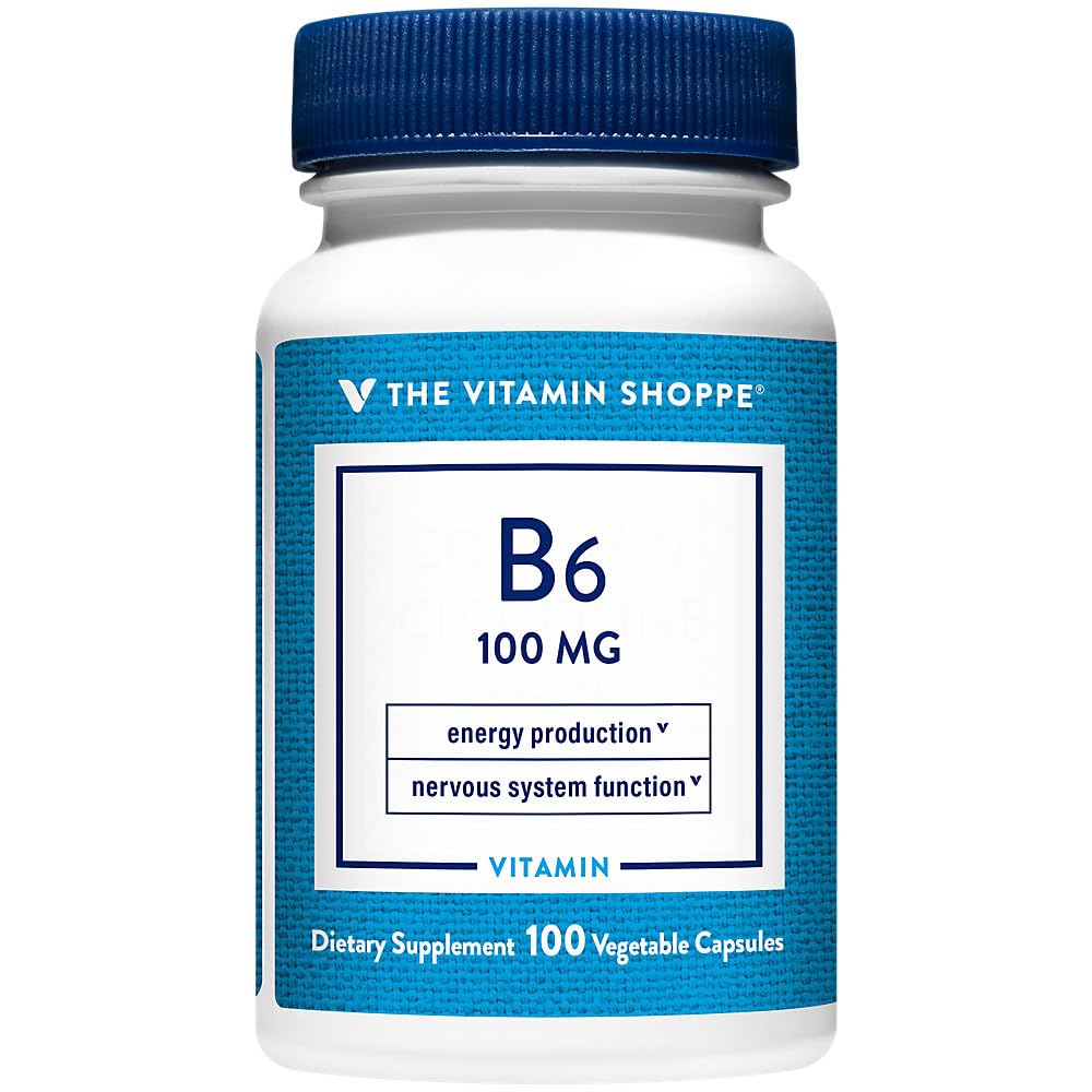 Foto 3 pulgar | Suplemento The Vitamin Shoppe B6 100 Mg 100 Cápsulas - Venta Internacional.