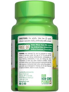 Foto 7 | Suplemento Nature's Truth St John's Wort 600 Mg 90 Cápsulas - Venta Internacional.