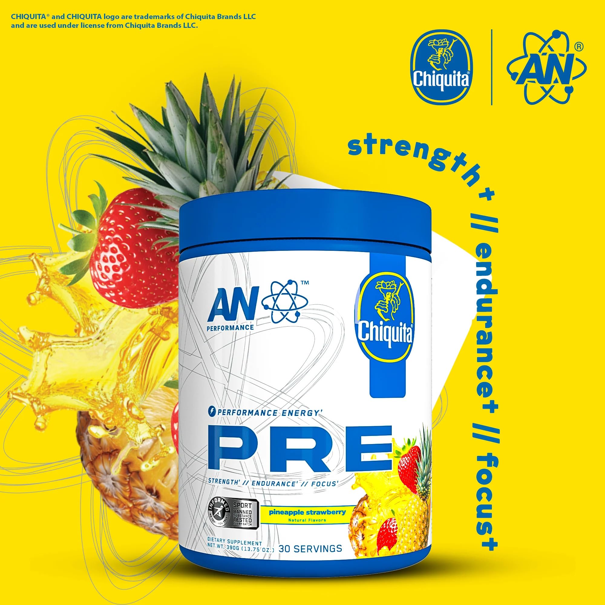 Foto 4 pulgar | Suplemento Para Antes Del Entrenamiento An Performance Energy 390 G Fresa - Venta Internacional.