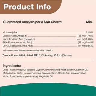Foto 6 | Suplemento Naturvet Omega-gold Plus De Aceite De Salmón 180 Comprimidos Masticables - Venta Internacional.