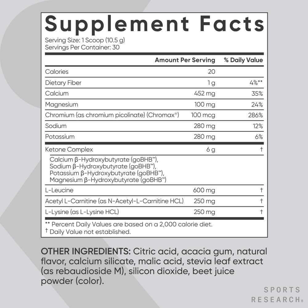 Foto 6 pulgar | Keto Electrolyte Powder Sports Research Keto Plus 30 Porciones - Venta Internacional.
