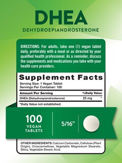 Foto 2 | Suplemento Nature's Truth Tabletas De Dhea De 25 Mg 100 Unidades - Venta Internacional.