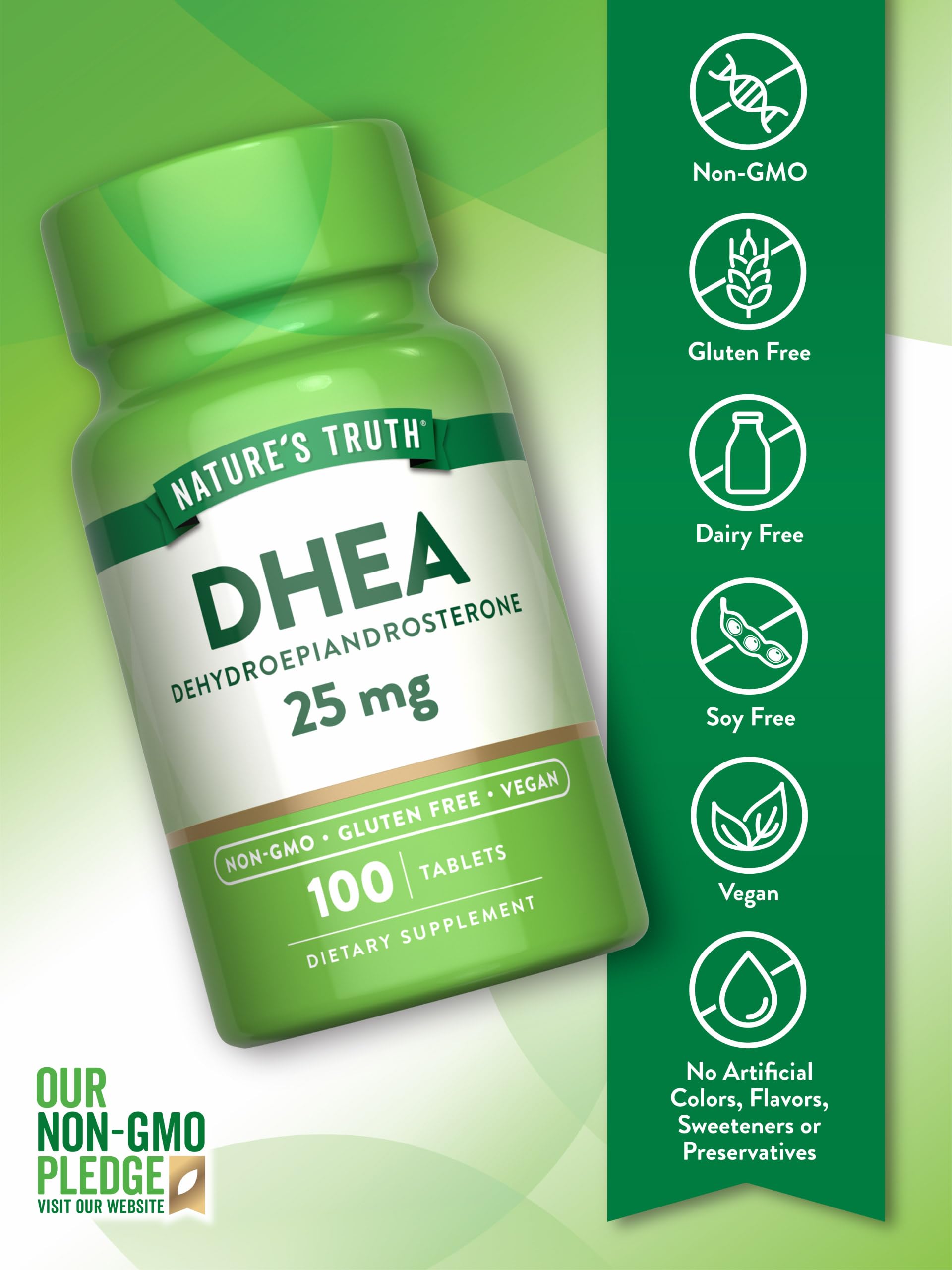Foto 4 pulgar | Suplemento Nature's Truth  Tabletas De Dhea De 25 Mg  100 Unidades - Venta Internacional.
