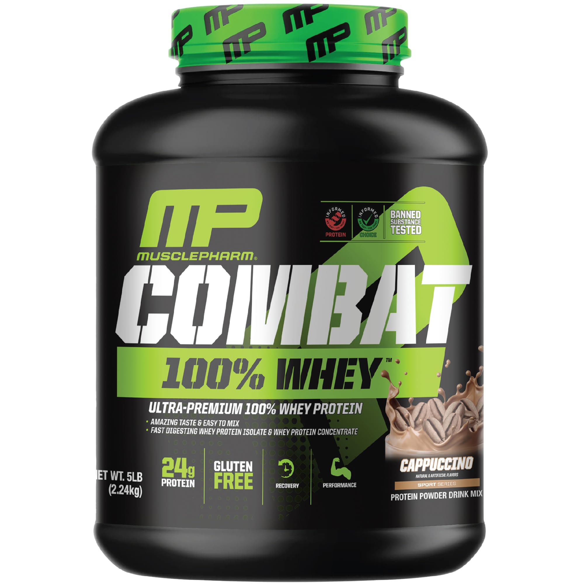 Foto 2 pulgar | Proteína De Suero En Polvo Musclepharm Combat 100% Cappuccino 2 27 Kg - Venta Internacional.
