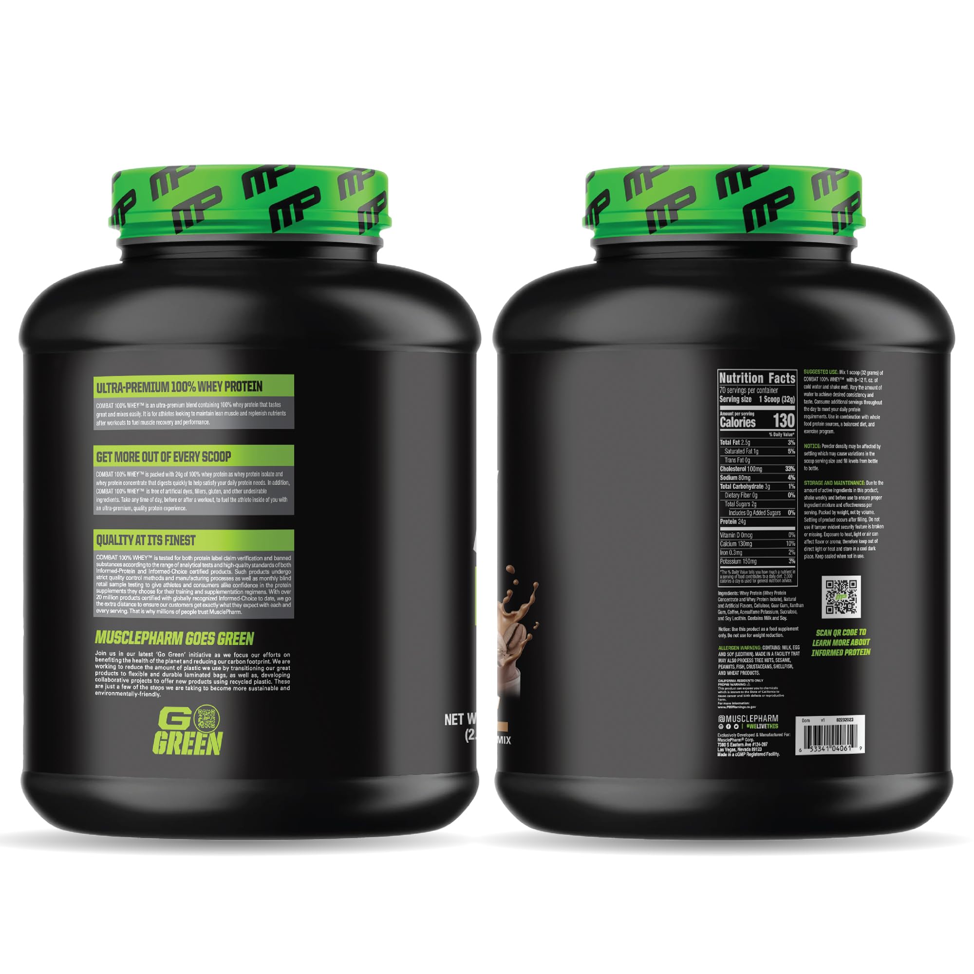 Foto 4 pulgar | Proteína De Suero En Polvo Musclepharm Combat 100% Cappuccino 2 27 Kg - Venta Internacional.