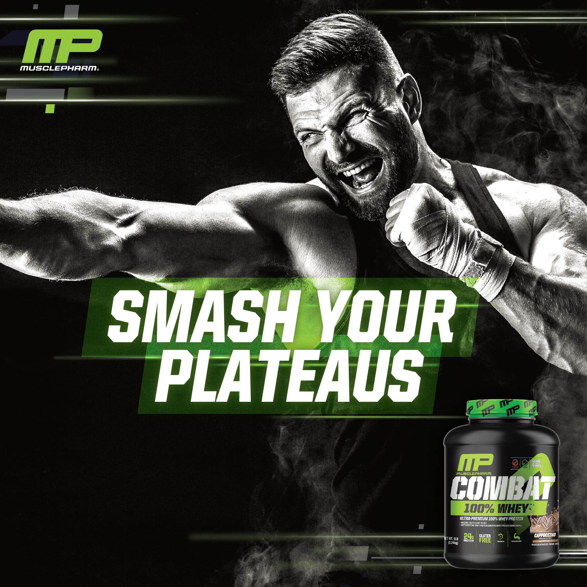 Foto 7 pulgar | Proteína De Suero En Polvo Musclepharm Combat 100% Cappuccino 2 27 Kg - Venta Internacional.