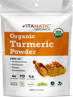 Foto 1 | Polvo De Cúrcuma Vitamatic Organic 454 G - Venta Internacional.