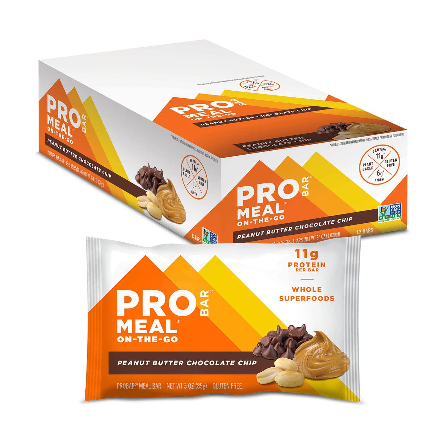 Foto 2 pulgar | Meal Bar Probar Con Chispas De Chocolate Con Mantequilla De Maní  12 X 390 Kcal - Venta Internacional.