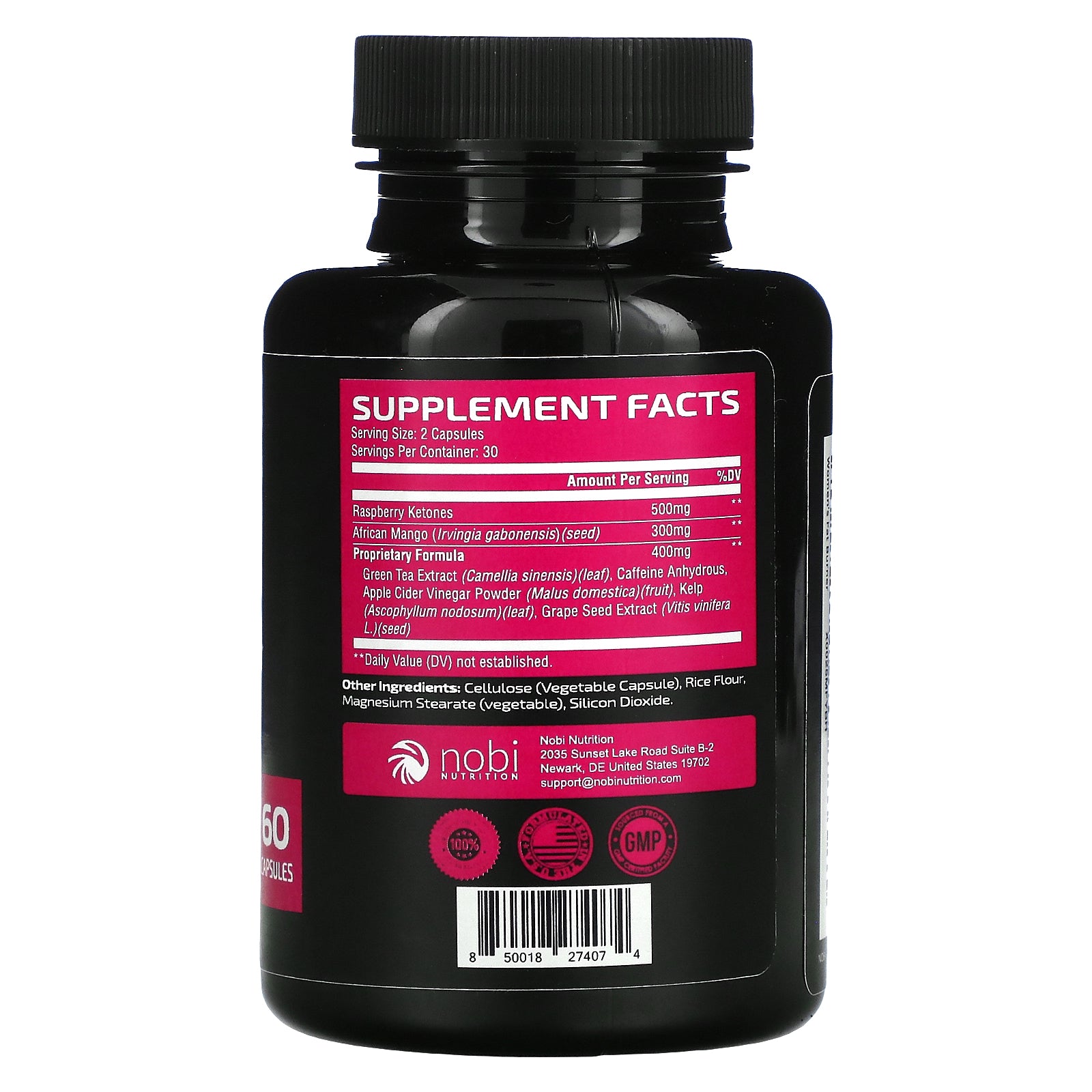 Foto 3 pulgar | Suplemento Quemador De Grasa Nobi Nutrition Premium Para Mujer  60 Cápsulas - Venta Internacional.