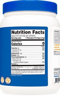 Foto 5 | Ácido Cítrico En Polvo Nutricost 1 Kg Sin Ogm Sin Gluten - Venta Internacional.