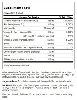 Foto 2 | Suplemento Del Complejo De Vitamina B-125 De Swanson 250 Tabletas - Venta Internacional.