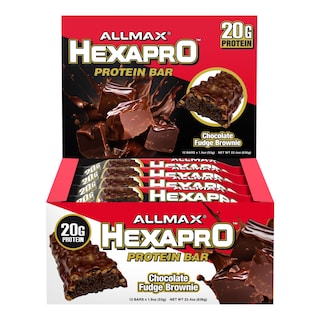 Foto 1 | Barra De Proteína Allmax Hexapro Brownie Con Chocolate 20 G 12 Unidades - Venta Internacional.