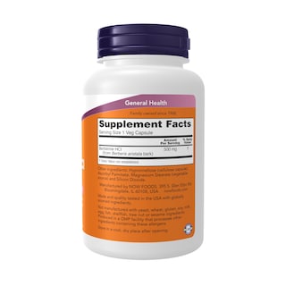 Foto 2 | Suplemento Now Foods Berberina Hcl 500 Mg 90 Cápsulas Vegetarianas - Venta Internacional.