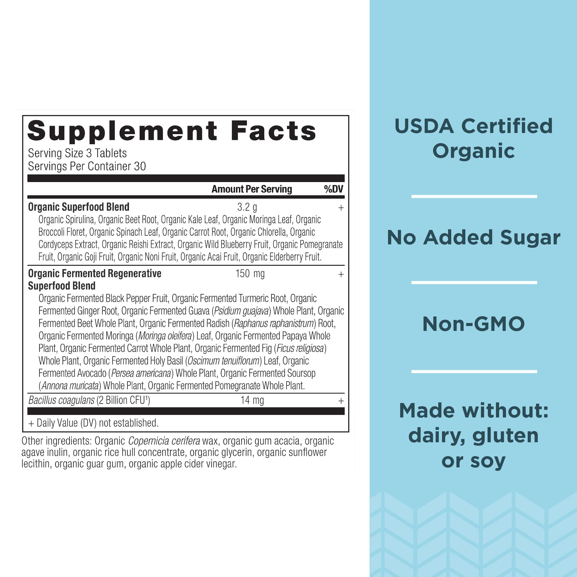 Foto 3 pulgar | Tabletas Supergreens Ancient Nutrition 90 Tabletas - Venta Internacional.