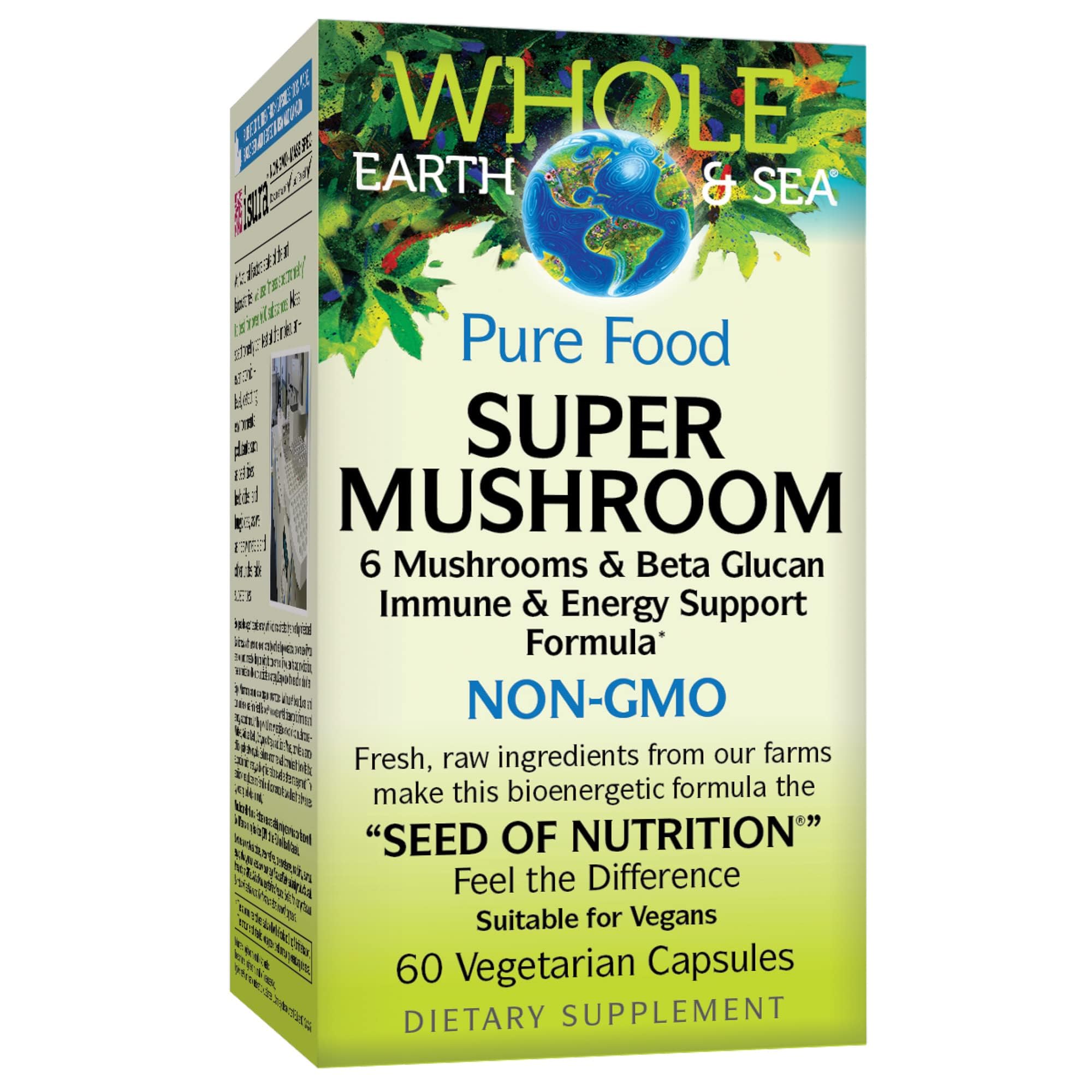 Foto 2 pulgar | Complementa Natural Factors Whole Earth & Sea Super Mushroom - Venta Internacional.
