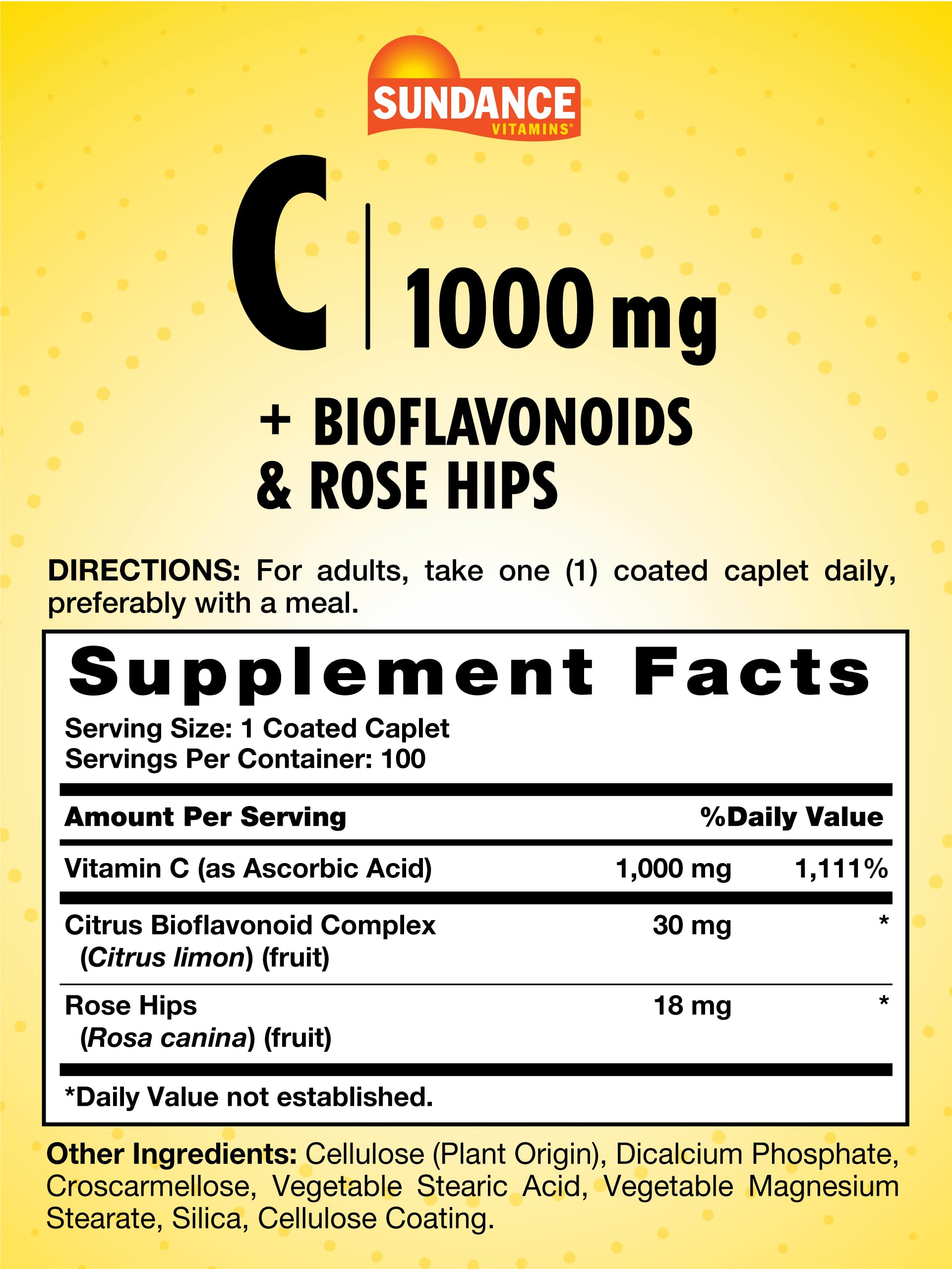 Foto 3 pulgar | Suplemento De Vitamina C De Sundance De 1000 Mg Con Bioflavonoides  100 Cápsulas - Venta Internacional.