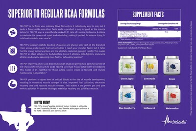 Foto 4 | Suplemento Metabolic Nutrition Tripep Bcaa Blue Raspberry - Venta Internacional.