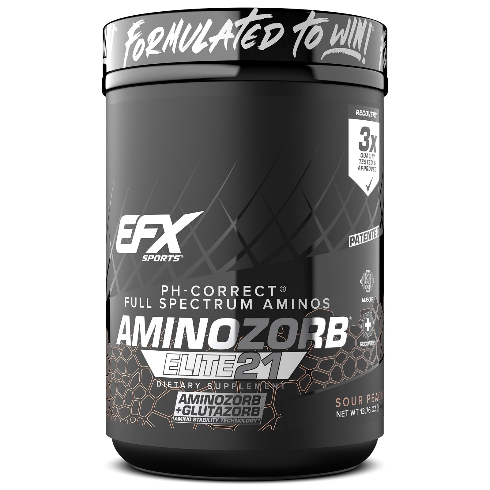 Foto 2 pulgar | Suplemento Efx Sports Aminozorb Elite 21 Sour Peach 30 Porciones - Venta Internacional.