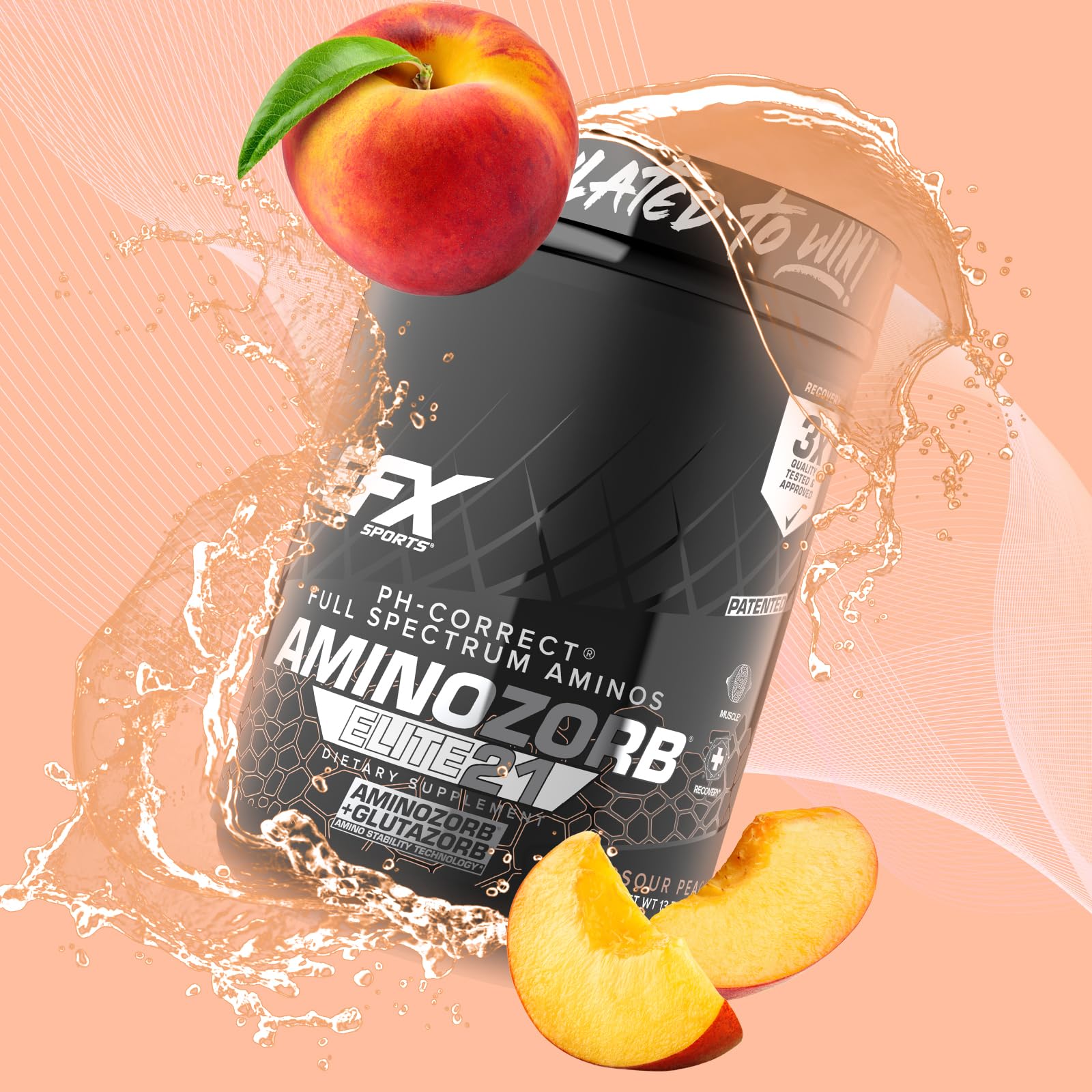 Foto 7 | Suplemento Efx Sports Aminozorb Elite 21 Sour Peach 30 Porciones - Venta Internacional.