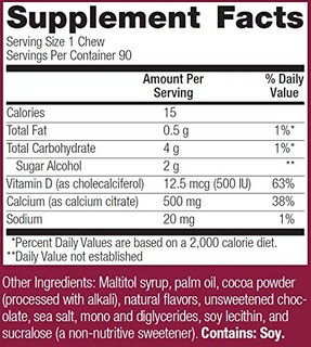 Foto 4 | Suplemento Bariatric Advantage de Citrato de Calcio De 500 Mg De Chocolate - Venta Internacional