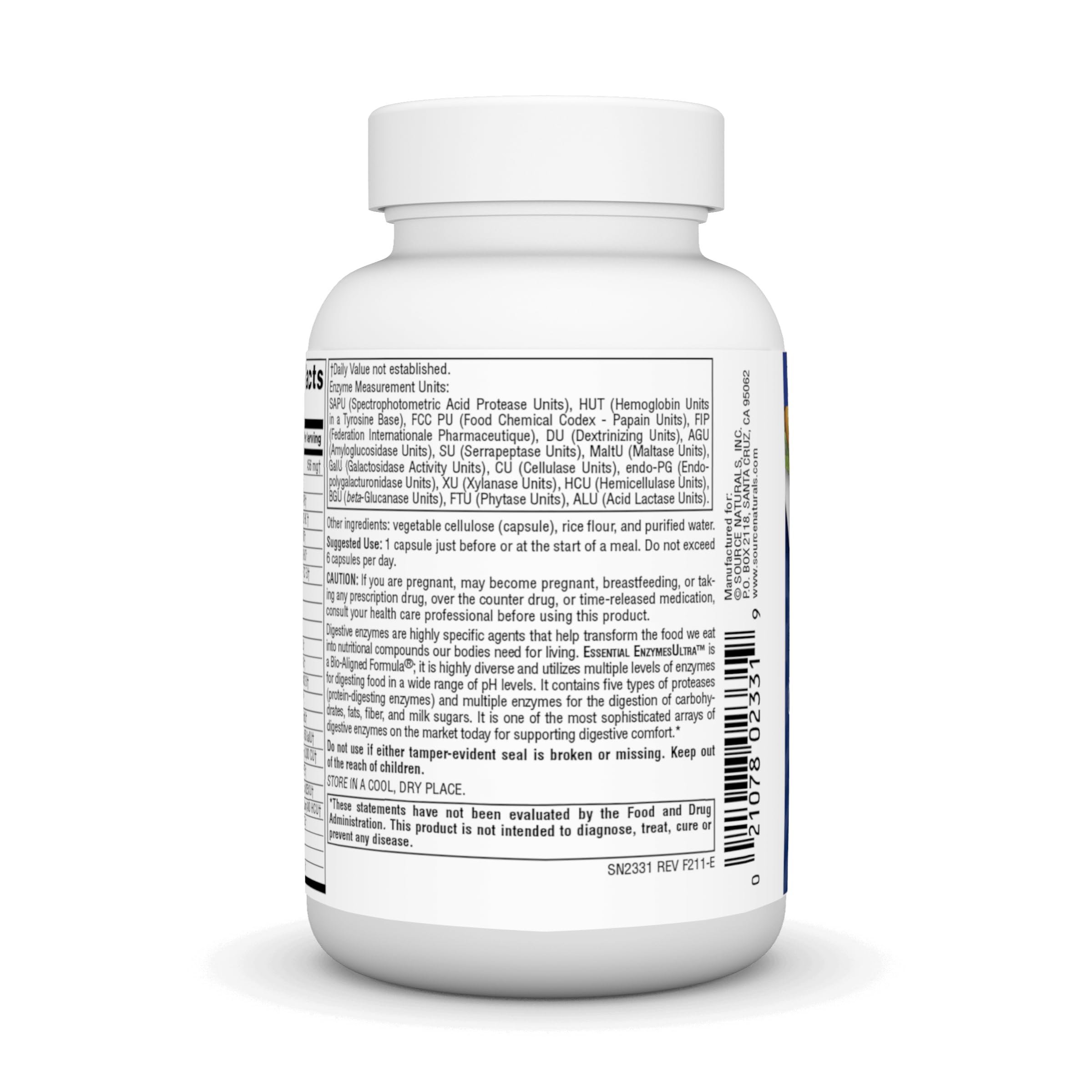 Foto 4 pulgar | Suplemento Source Naturals Essential Enzymesultra 90 Cápsulas - Venta Internacional.
