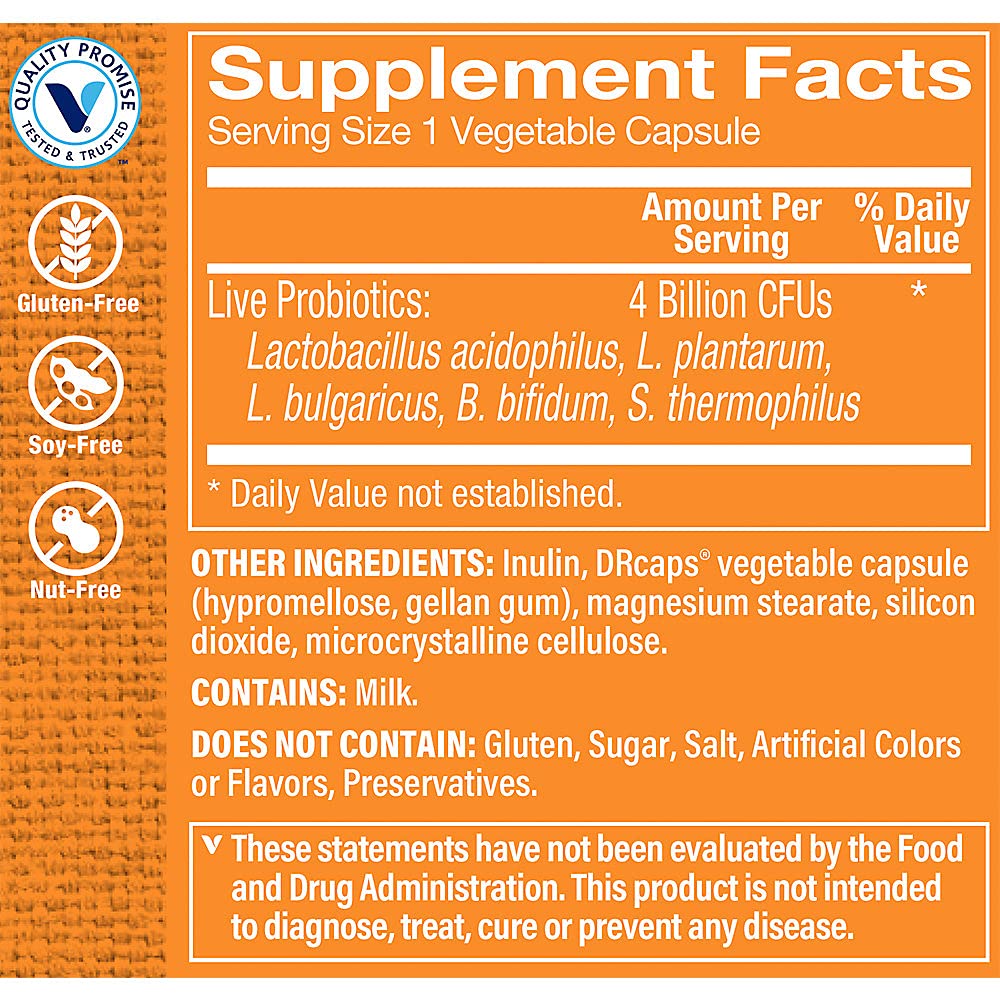 Foto 4 pulgar | Complemente El Complejo Probiótico Vitamin Shoppe Con 4 Mil Millones De Ufc - Venta Internacional.