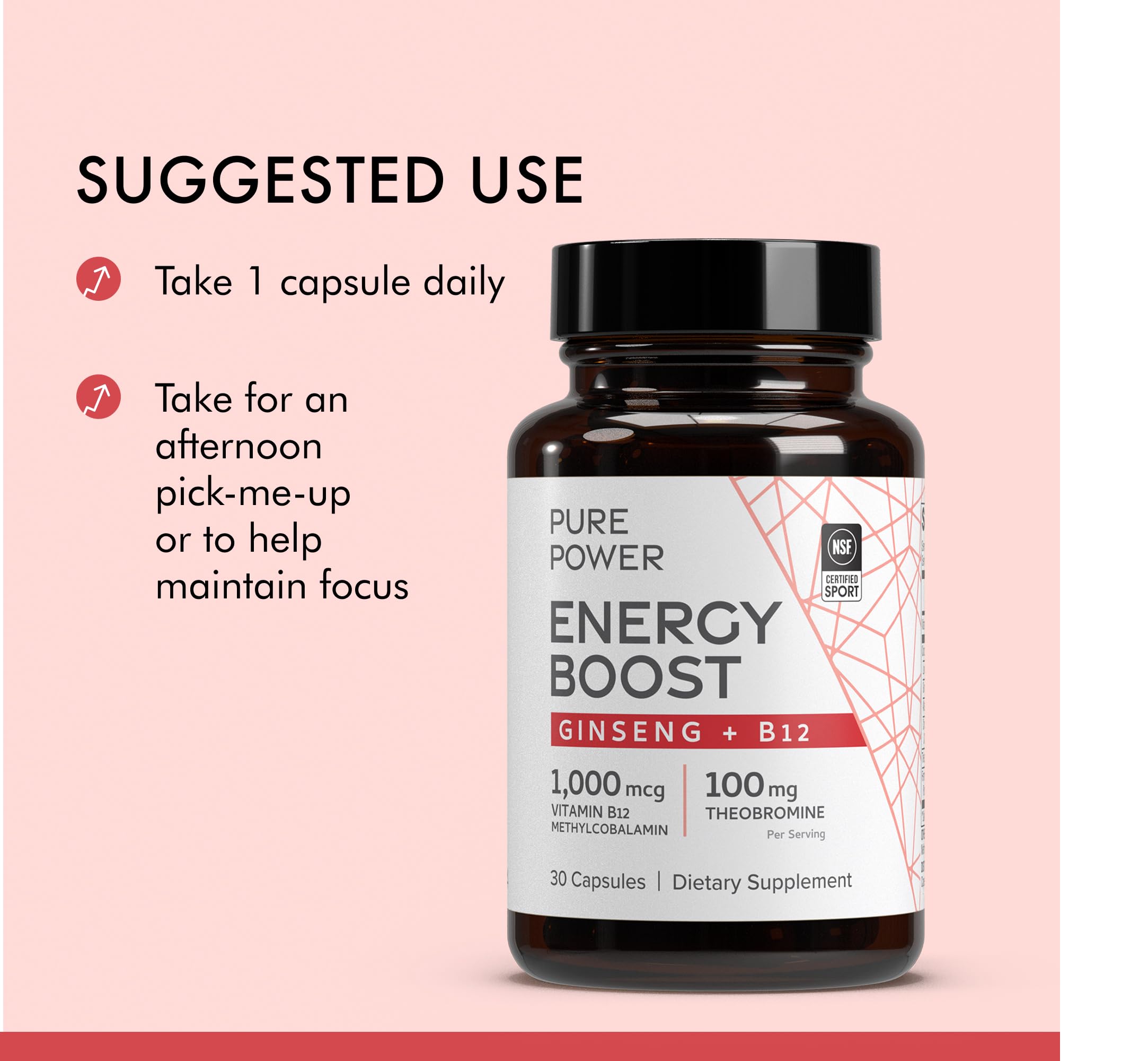 Foto 5 pulgar | Suplemento Dr. Mercola Pure Power Energy Boost 30 Cápsulas - Venta Internacional.
