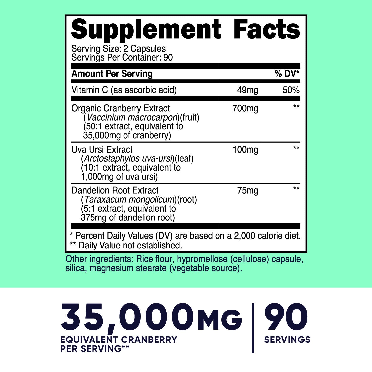 Foto 3 pulgar | Suplemento Nutricost De Extracto De Arándano De 35 000 Mg Para Mujeres - Venta Internacional.