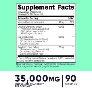 Foto 2 | Suplemento Nutricost De Extracto De Arándano De 35 000 Mg Para Mujeres - Venta Internacional.