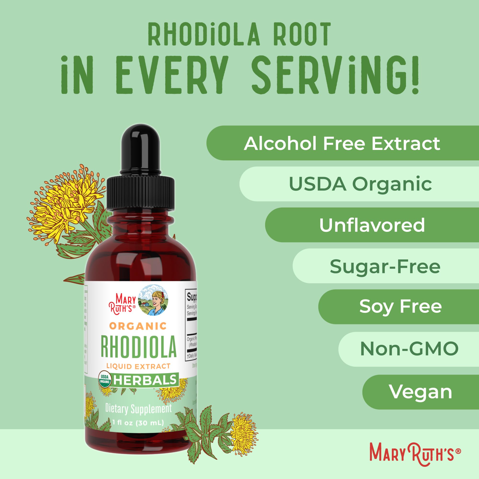 Foto 7 | Suplemento De Extracto De Rhodiola Rosea De Maryruth Para 30 Porciones - Venta Internacional.