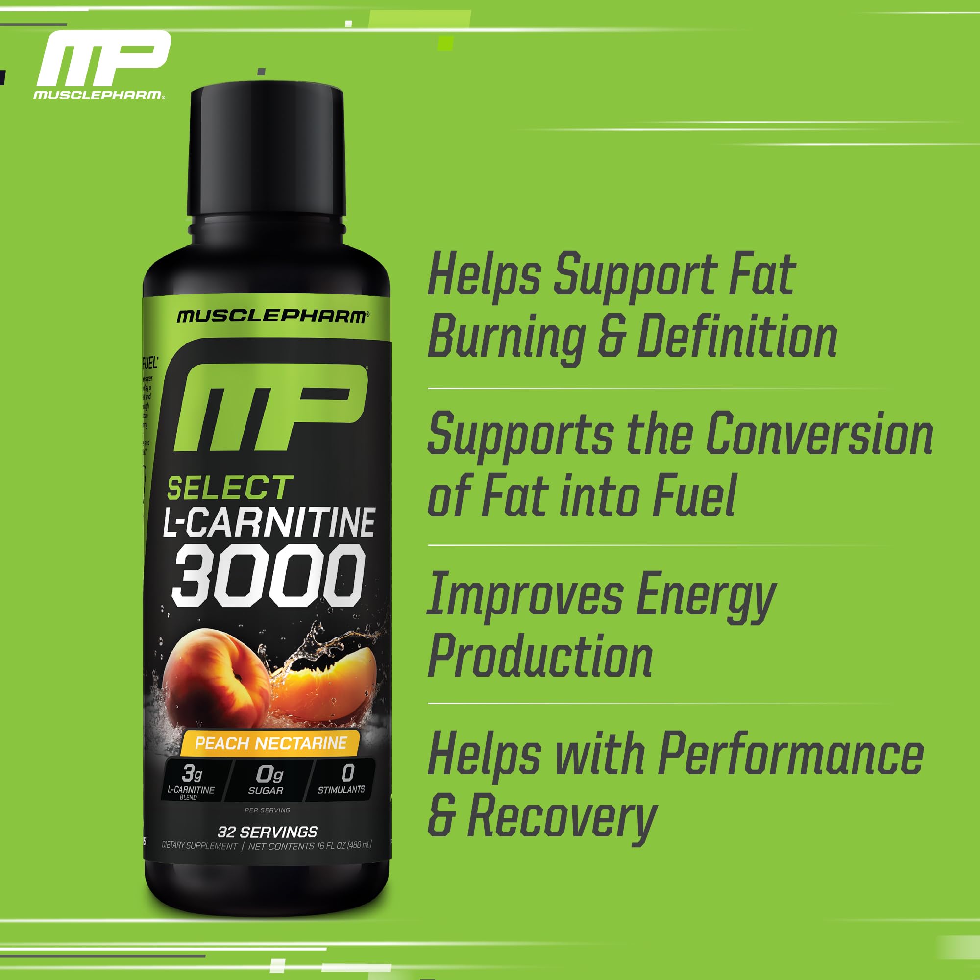 Foto 4 pulgar | Suplemento Muscle Pharm L-carnitine 3000 De Nectarina De Melocotón  960 Ml - Venta Internacional.