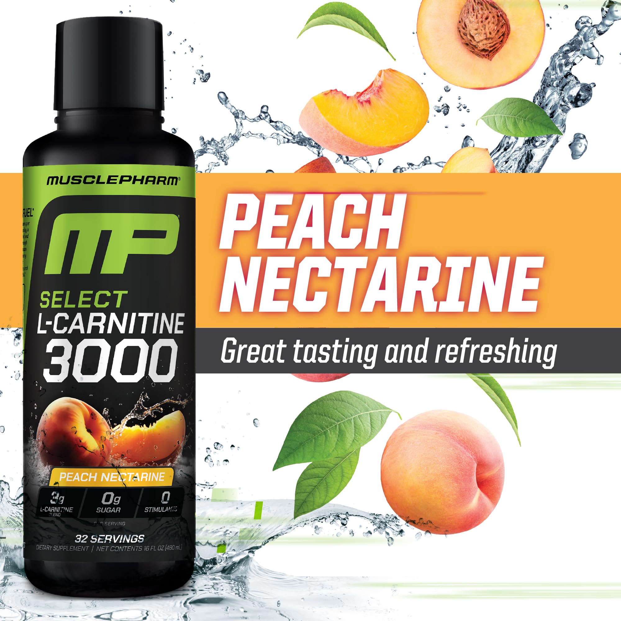 Foto 6 | Suplemento Muscle Pharm L-carnitine 3000 De Nectarina De Melocotón  960 Ml - Venta Internacional.