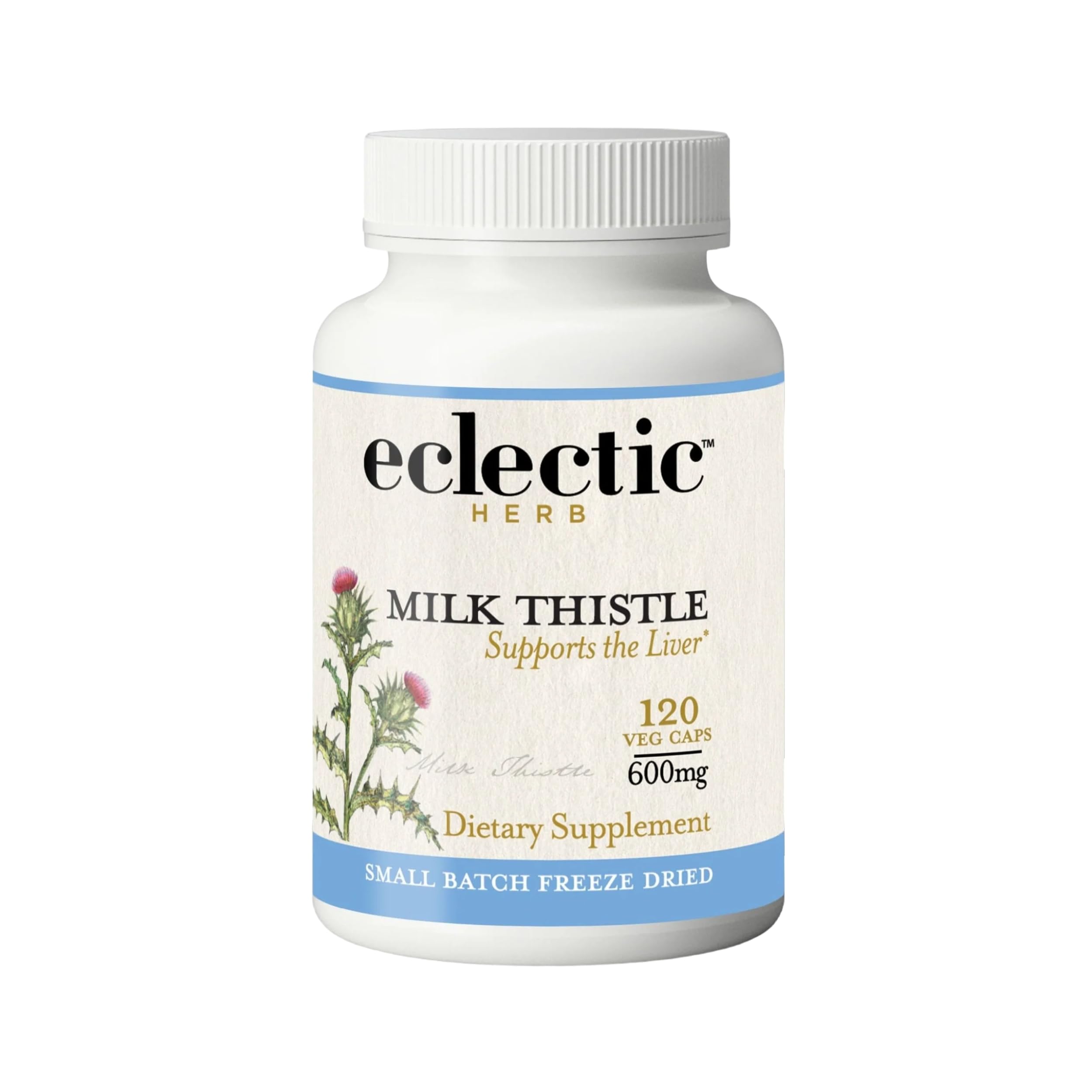 Foto 2 pulgar | Suplemento Eclectic Institute Milk Thistle 600 Mg 120 Cápsulas - Venta Internacional.