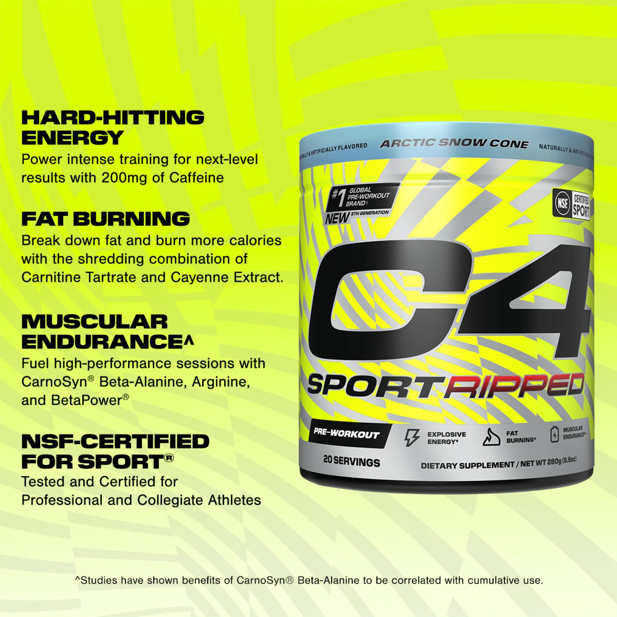 Foto 3 pulgar | Polvo Preentrenamiento Cellucor C4 Ripped Sport  20 Porciones - Venta Internacional.