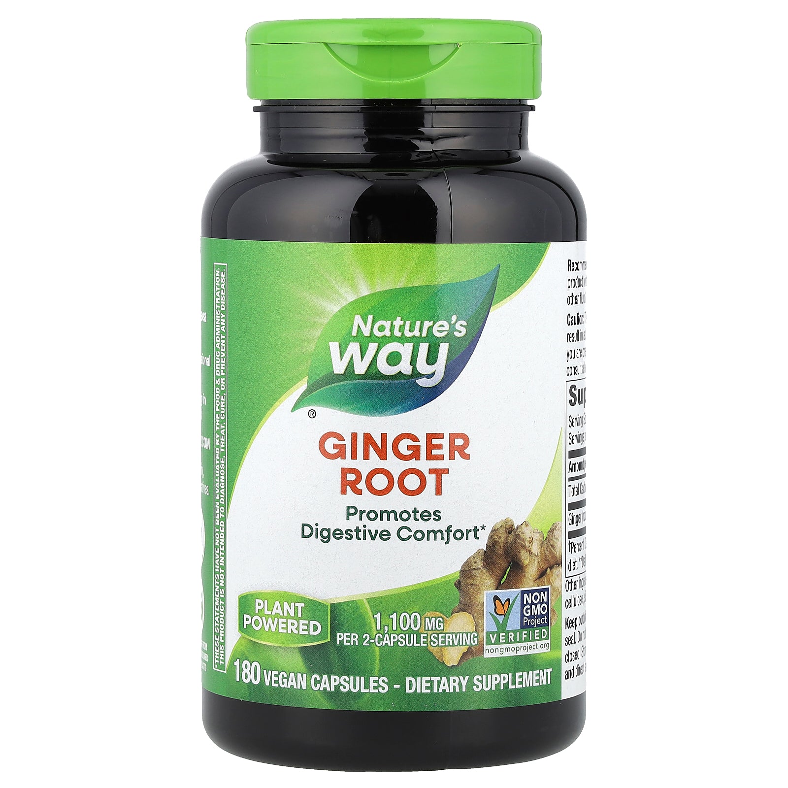 Foto 2 pulgar | Suplemento De Raíz De Jengibre De Nature's Way 180 Cápsulas Veganas - Venta Internacional.