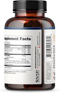Foto 4 | Suplementos Snap Eye Health Luteína Y Zeaxantina 60 Cápsulas - Venta Internacional.