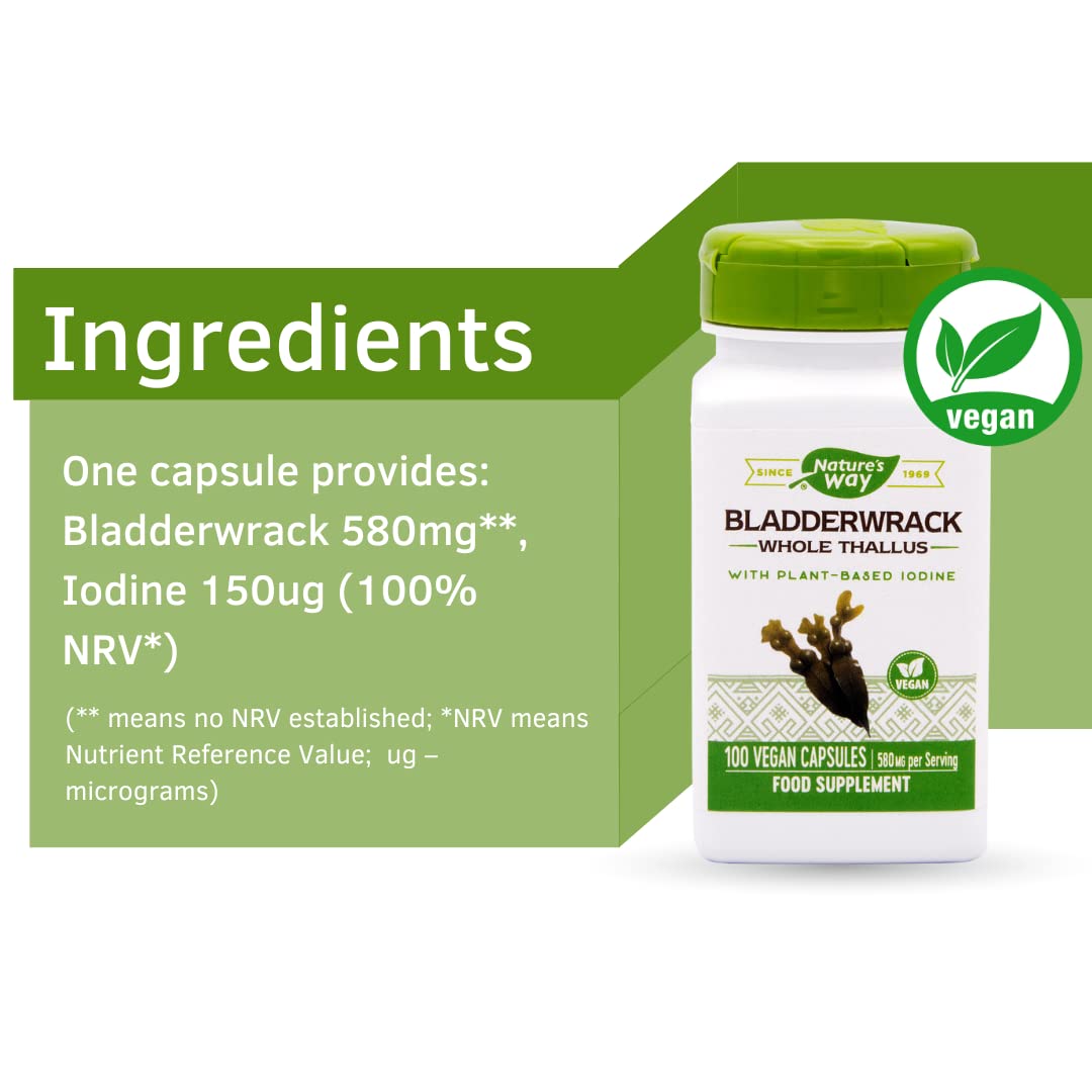 Foto 6 pulgar | Suplemento Nature's Way Bladderwrack 100 Cápsulas Vegetarianas - Venta Internacional.