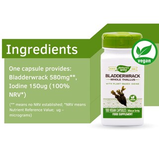Foto 5 | Suplemento Nature's Way Bladderwrack 100 Cápsulas Vegetarianas - Venta Internacional.