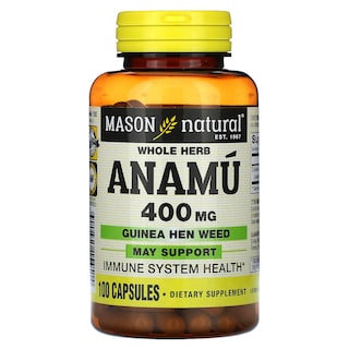 Foto 1 | Suplemento Mason Natural Whole Herb Anamu 400 Mg 100 Cápsulas - Venta Internacional.